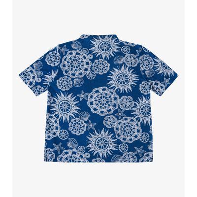 Blusa Feminina Box Estampada Gola Chaminé Endless Azul GG / Azul