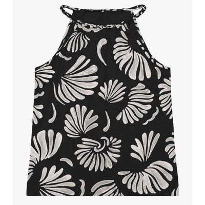 Blusa Feminina Com Alça Meia Malha Rovitex Preto G / Preto