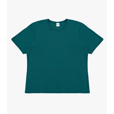 Blusa Feminina Básica Visco Maquinetada Rovitex Verde G / Verde