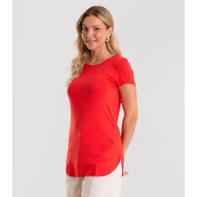 Blusa Feminina Andorra Flamê Básica Rovitex Vermelho P / Vermelho