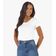 Blusa Básica Feminina Viscotorcion Rovitex Branco PP / Branco