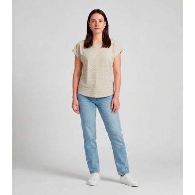Blusa Feminina Básica Infinita Cor Bege P / Bege