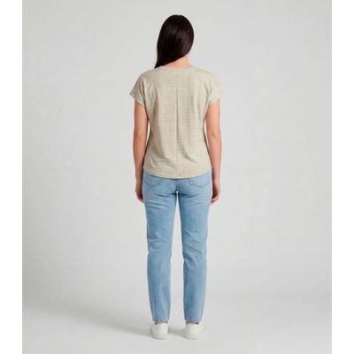 Blusa Feminina Básica Infinita Cor Bege M / Bege