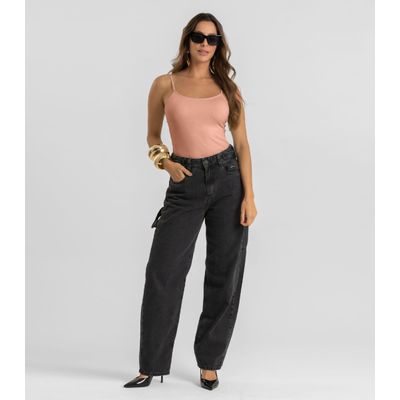 Blusa de Alça Feminina Em Poliamida Dianna Marrom PP / Marrom
