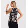 Blusa Feminina Com Alça Meia Malha Rovitex Preto P / Preto