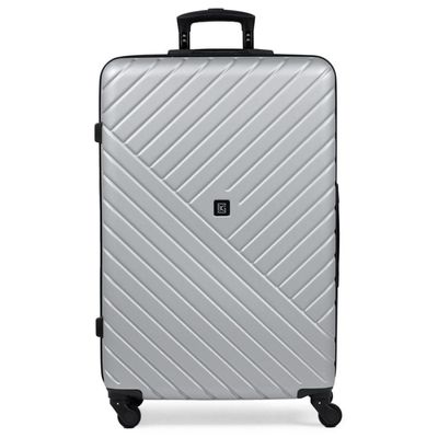 Mala Grande ABS 4 Rodas Detroit Prata G / Prata