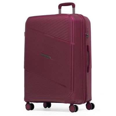 Mala de Viagem Grande 32 Kg Polipropileno 4 Rodas Seul Vinho G / Vinho