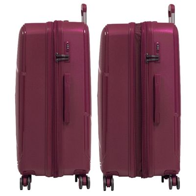 Mala de Viagem Grande 32 Kg Polipropileno 4 Rodas Seul Vinho G / Vinho