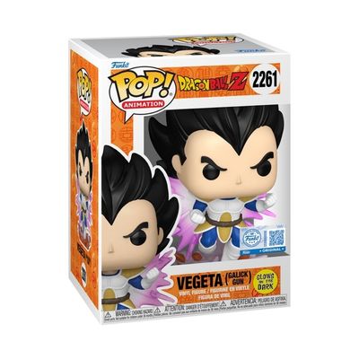 Boneco Funko Pop! Exclusivo Dragon Ball Z - Vegeta Galick Gun (Glow)