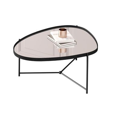 Mesa De Centro Organica Alamanda Preto Pe Preto - Moveis Jb