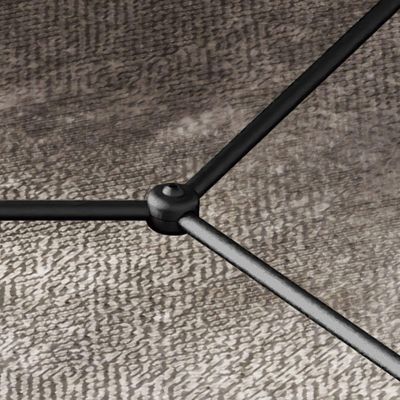 Mesa De Centro Organica Alamanda Preto Pe Preto - Moveis Jb