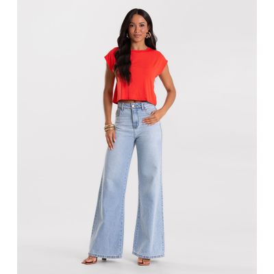 Blusa Básica Feminina Viscotorcion Rovitex Laranja M / Laranja