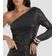 Blusa Feminina em Malha Lantejoula Dianna Preto P / Preto