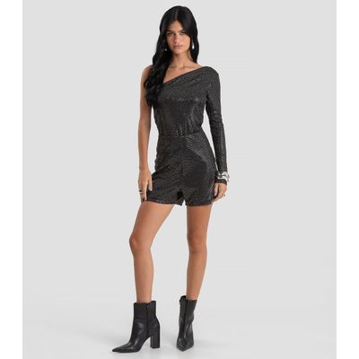 Blusa Feminina em Malha Lantejoula Dianna Preto GG / Preto