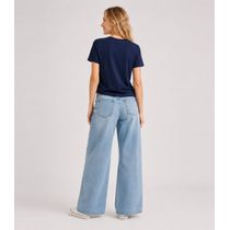Blusa Feminina Com Estampa Localizada Infinita Cor Azul