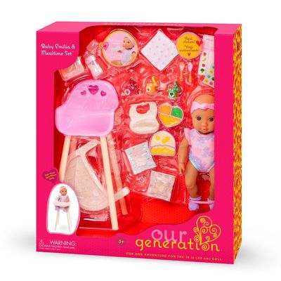 Boneca Emilia e Conjunto de Refeição Our Generation
