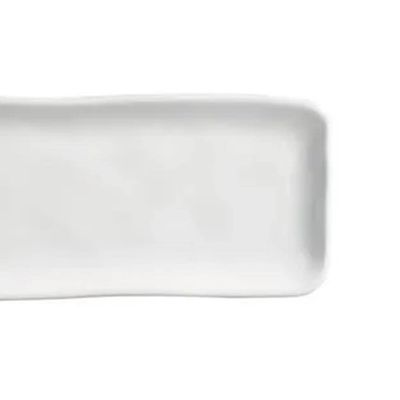 Jogo de 4 Travessas Retangulares 22x9,5cm Stoneware Orgânico New White Porto Brasil Branco