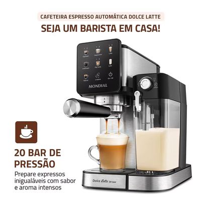 Cafeteira Expresso CCL-01 Painel Touch 20 Bar Mondial Preto / 110V