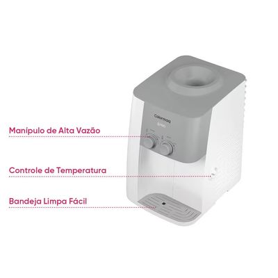 Bebedouro de água Colormaq Pro com Compressor água Natural e Gelada Branco Branco / 127V