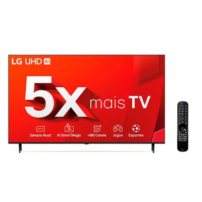 Smart TV 98 4K 98UT9050PSA WebOS 24 WebOS 25 Processador a8 Smart Magic LG Preto / Bivolt