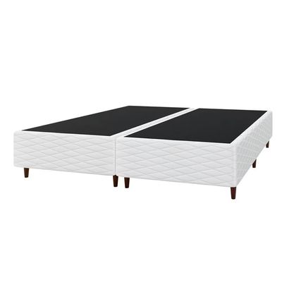 Base Box Queen Size New Itália 38x158x198cm Bipartida Matelassê Umaflex Branco