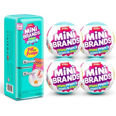 Kit Geladeira Mini Brands + 4 Mini Brands Fill The Fridge