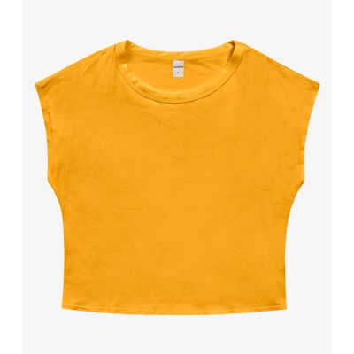 Blusa Básica Feminina Viscotorcion Rovitex Amarelo M / Amarelo