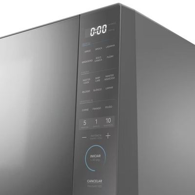 Micro-ondas MHP35S MasterCook 35L 1450W Painel Touch Smart Plate Prata Espelhado Midea Prata