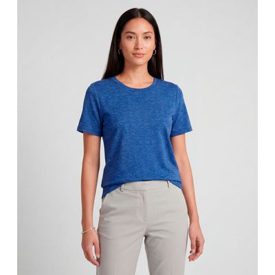 Blusa Feminina Básica Infinita Cor Azul G / Azul