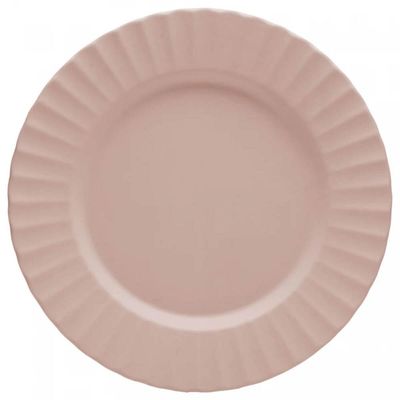 Prato Raso Melamina 27cm Bege Lyor Gerbera Avulso Mesa Posta Restaurante Buffet