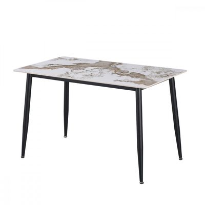 Mesa Com Tampo De Granito 120cm Sala Jantar Cozinha Branco