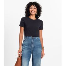 Blusa Básica Feminina Cotton Leve Rovitex Preto