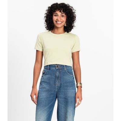 Blusa Básica Feminina Cotton Leve Rovitex Verde GG / Verde