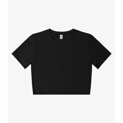 Blusa Básica Feminina Cotton Leve Rovitex Preto GG / Preto