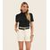 Blusa Feminina Gola Alta ViscoTrico Básica Endless Preto M / Preto