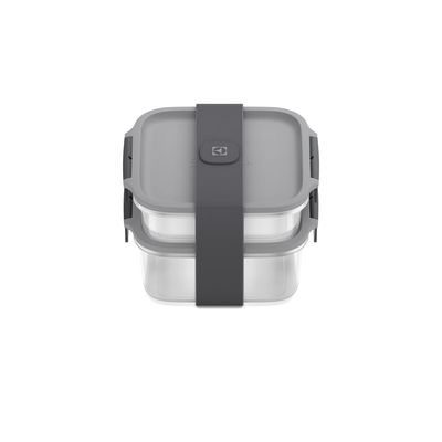 Kit Marmiteira Lunch Box Electrolux Plástico Cinza Resistente a Temperatura
