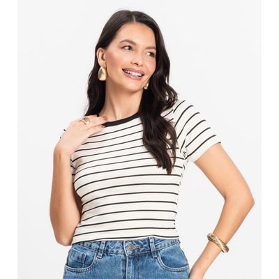 Blusa Feminina em Cotton Leve Rovitex Bege M / Bege
