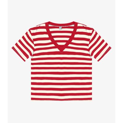 Blusa Feminina em Ribana de Viscose Rovitex Vermelho GG / Vermelho