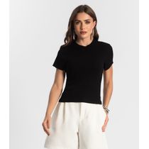Blusa Feminina Em Ribana Endless Preto