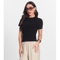 Blusa Feminina Em Ribana Endless Preto