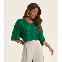 Blusa Feminina em Viscotorcion Rovitex Verde