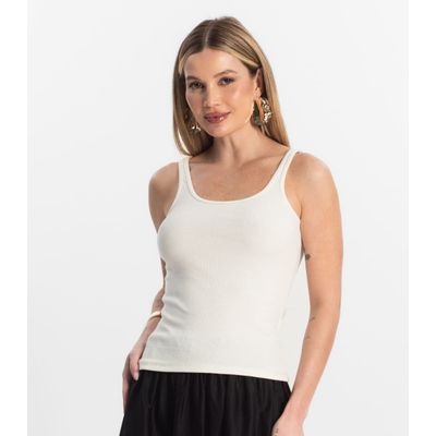 Blusa De Alca Básica Feminina Rovitex Bege M / Bege