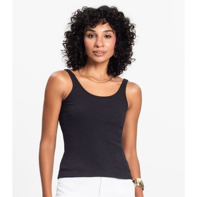 Blusa De Alca Básica Feminina Rovitex Preto P / Preto