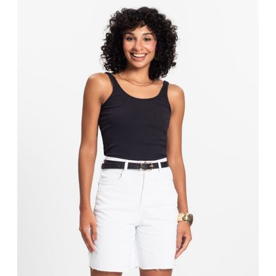 Blusa De Alca Básica Feminina Rovitex Preto P / Preto
