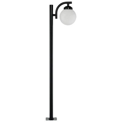 Poste de Iluminação Preto 2m Alumínio SEM Globo Luminária para Praça Global Dital