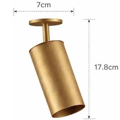 Spot de Sobrepor 1132 em Alumínio Dourado 7x17,8cm E27 Bivolt 7W Neo Dital Iluminação