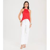 Blusa Feminina de Alça Infinita Cor Vermelho