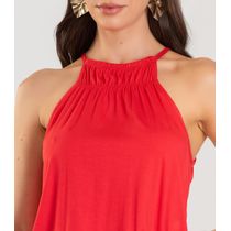 Blusa Feminina de Alça Infinita Cor Vermelho