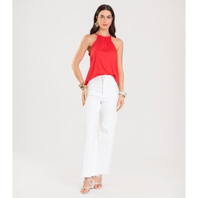 Blusa Feminina de Alça Infinita Cor Vermelho M / Vermelho