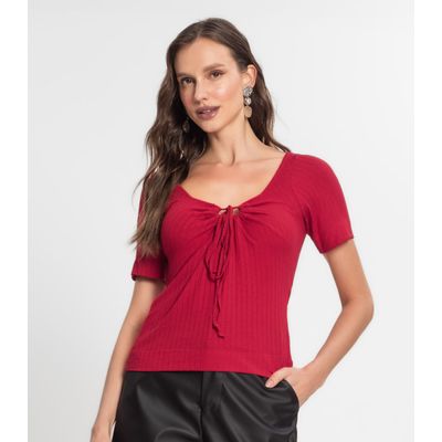 Blusa Feminina Com Amarração Endless Vermelho GG / Vermelho